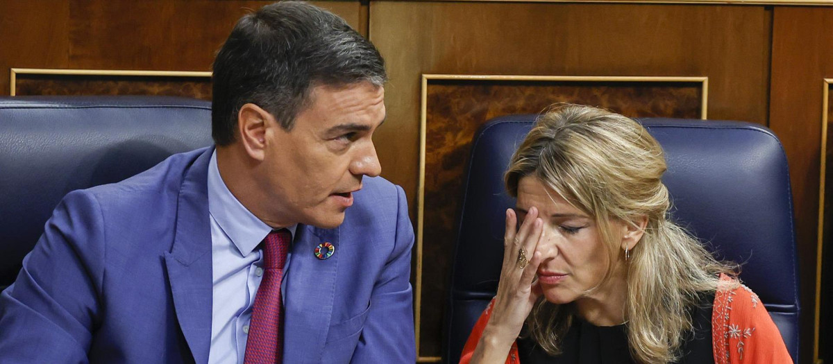 Pedro Sánchez y Yolanda Díaz