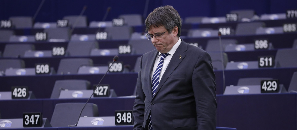 Carles Puigdemont en el Parlamento Europeo