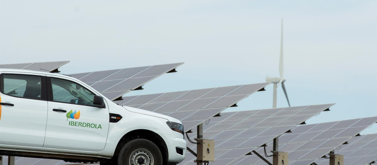 Imagen de la planta Andévalo de Iberdrola, en la Puebla de Guzmán (Huelva)