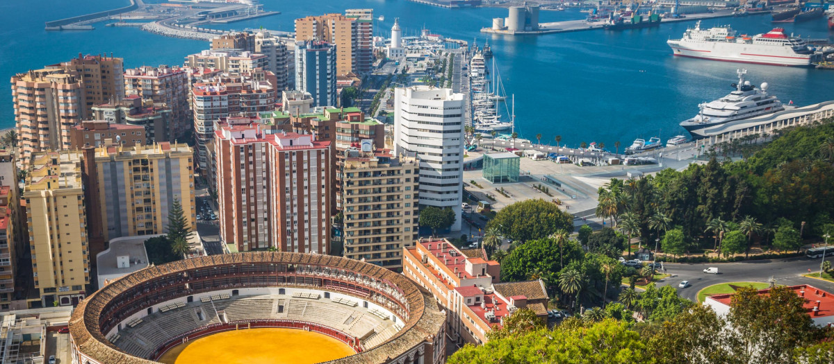 Vista de Málaga