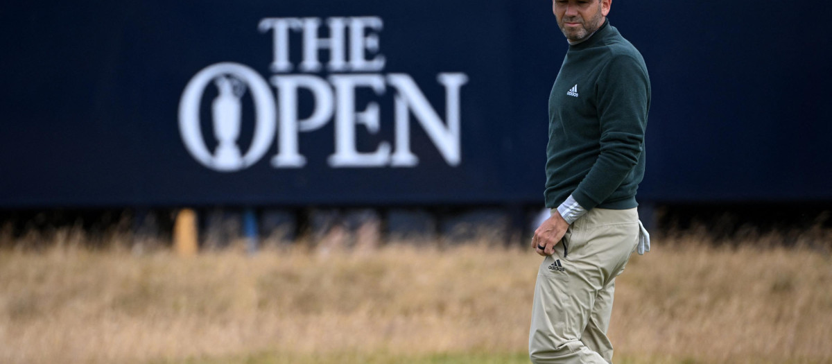 Sergio García durante el British Open