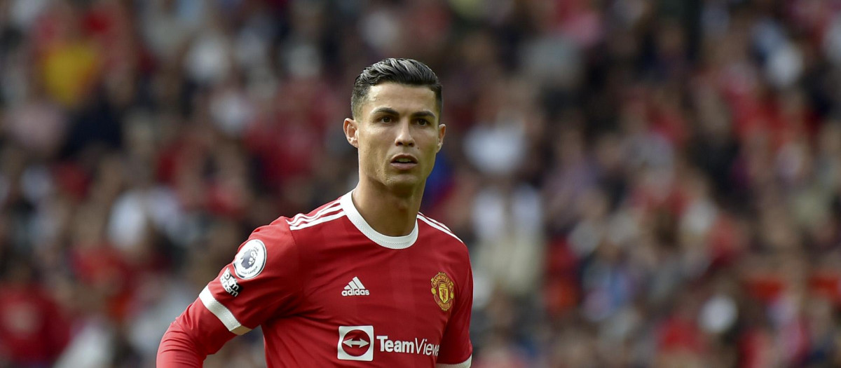 Cristiano Ronaldo la temporada pasada en un partido de Premier League