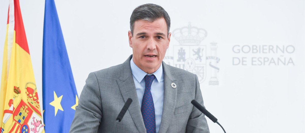 El presidente del Gobierno, Pedro Sánchez
