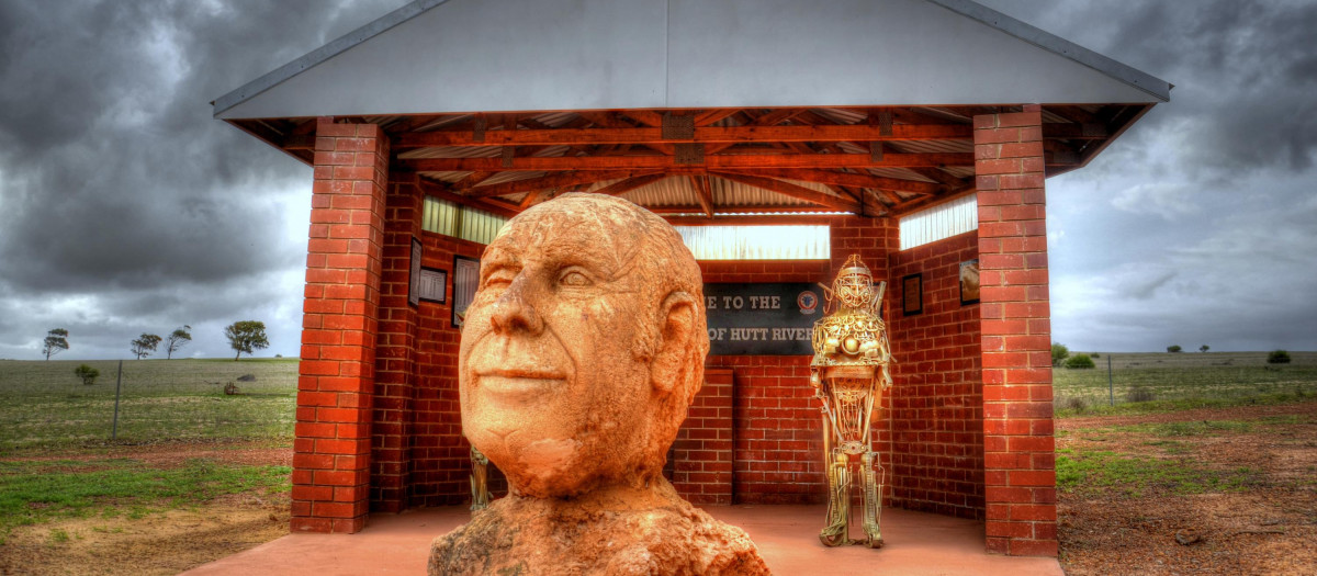 Busto del Príncipe Leonard, fue el fundador de la autoproclamada micronación , el Principado de Hutt River