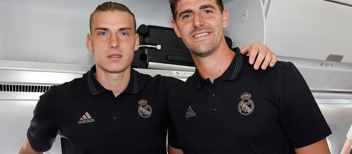Los dos porteros del Real Madrid: Lunin y Courtois