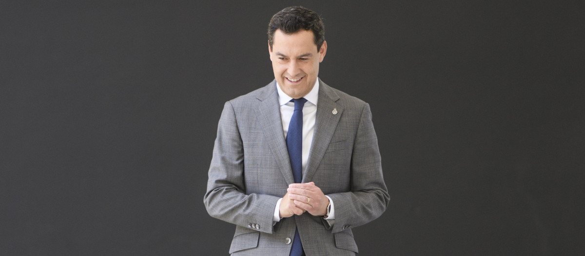 El presidente de la Junta de Andalucía, Juanma Moreno