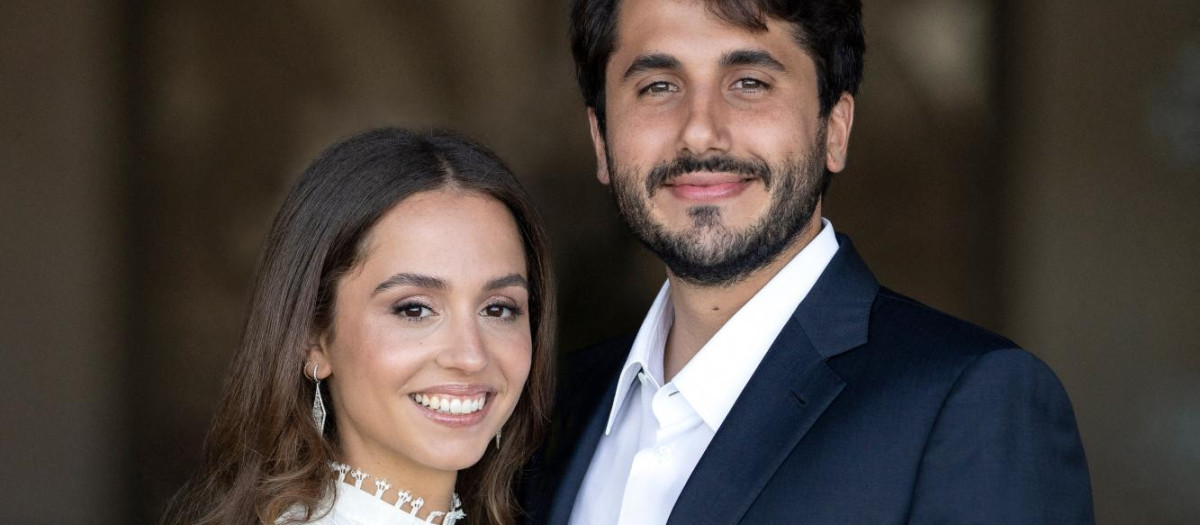 Princess Iman bint Abdullah II engaged to Jameel Alexander Thermiotis, as announced by the Hashemite Royal Court on July 5, 2022.