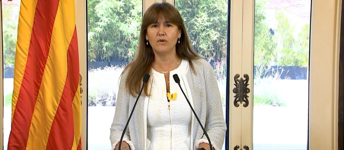 Imagen de la presidenta del Parlament, Laura Borrás