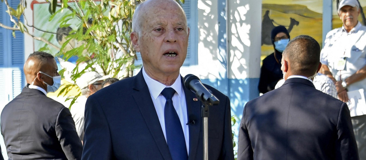 Kais Saied, presidente de Túnez