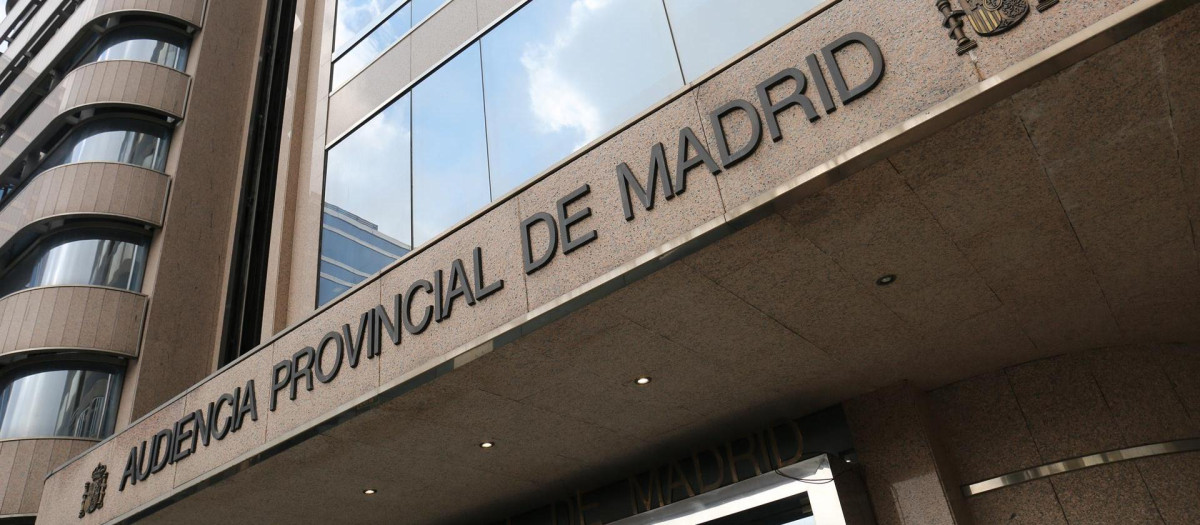 Fachada de la Audiencia Provincial de Madrid