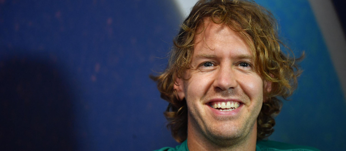 Sebastian Vettel en una rueda de prensa esta temporada