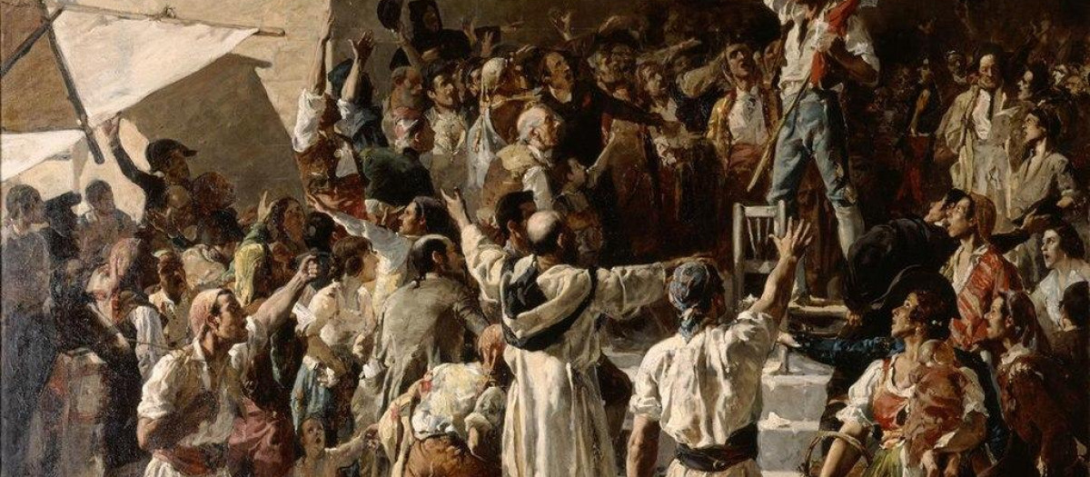 Cuadro de Joaquín Sorolla que representa el alzamiento del pueblo valenciano contra la invasión francesa