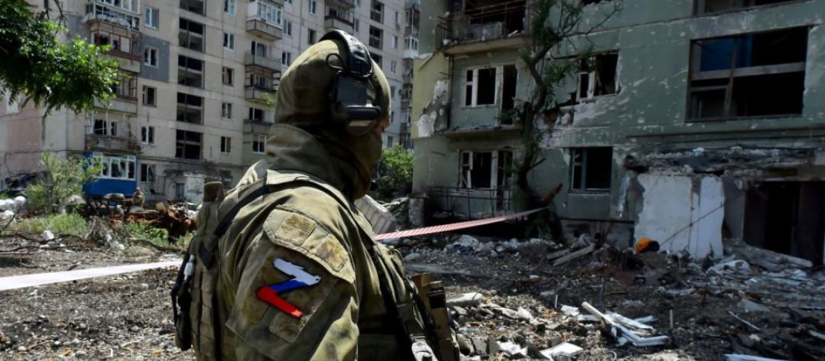 Un mercenario del Grupo Wagner, en Ucrania