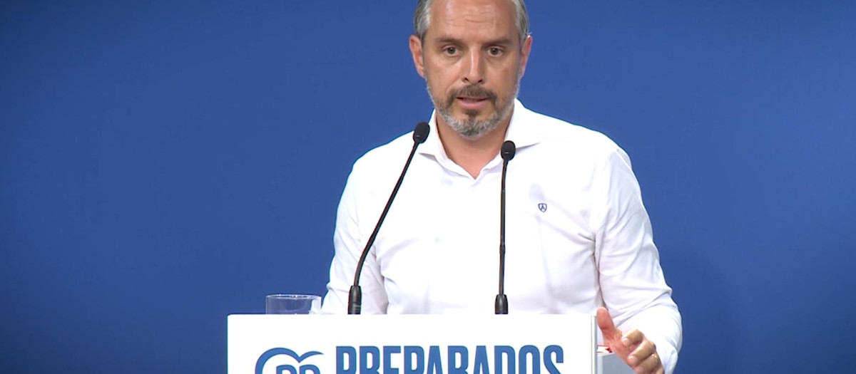 Imagren del vicesecretario de economía del Partido Popular, Juan Bravo