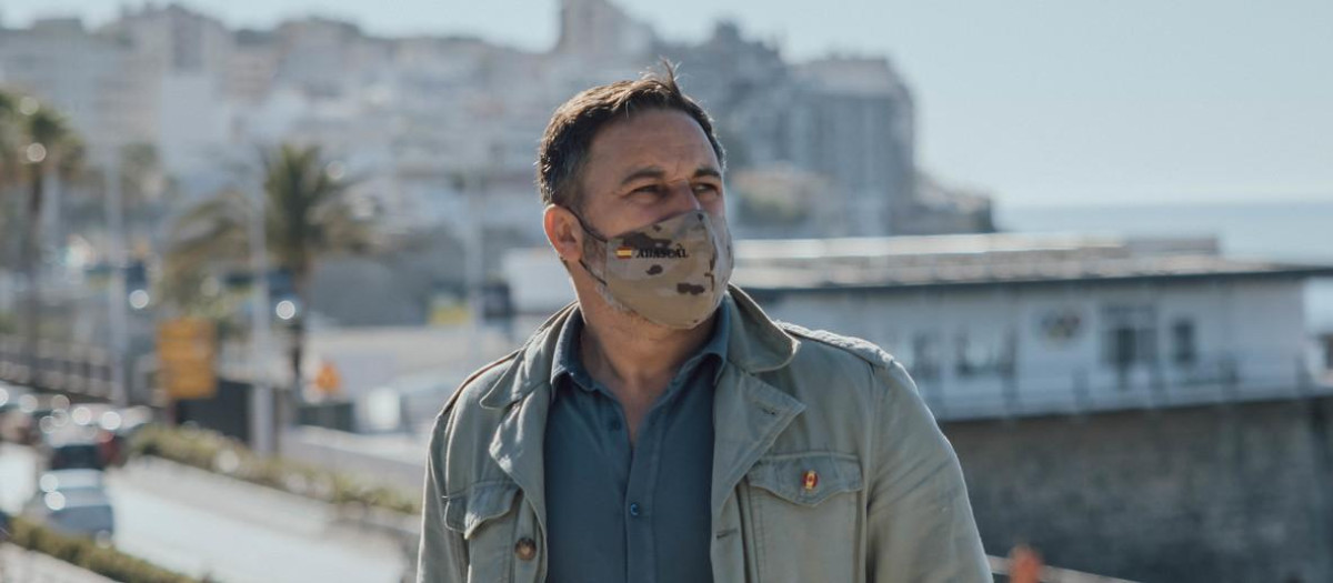 Santiago Abascal, durante una visita a Ceuta el pasado mayo de 2021