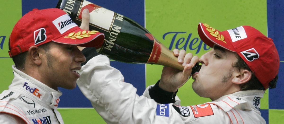 Hamilton y Fernando Alonso en la temporada 2007, el Mundial de la tensión entre ambos pilotos