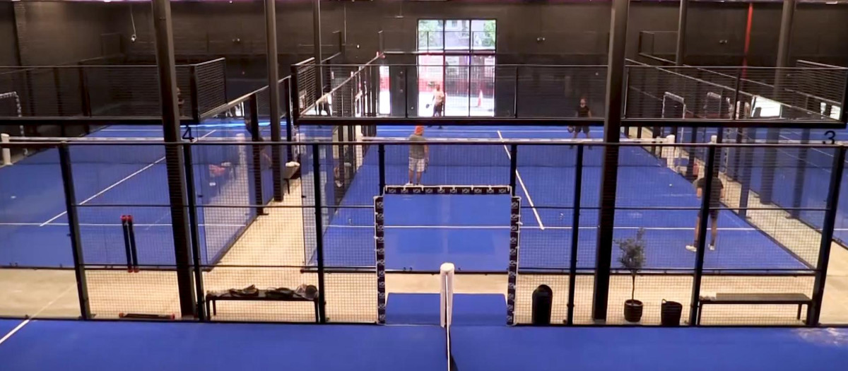 Imagen del primer club de pádel de Nueva York