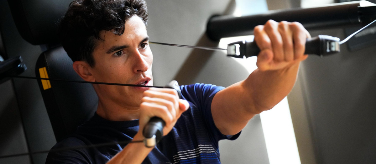 Marc Márquez se recupera de su lesión en el hombro