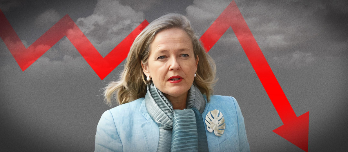 Montaje: Nadia Calviño, ministra de Economía