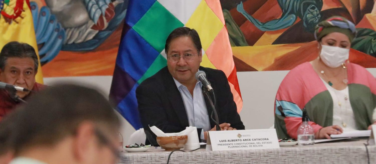 Luis Arce presidente de Bolivia y líder del Movimiento al Socialismo