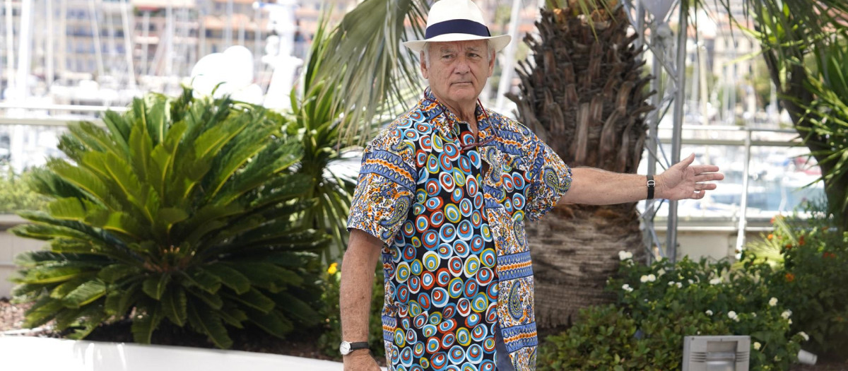 Bill Murray, con una camisa de manga corta
