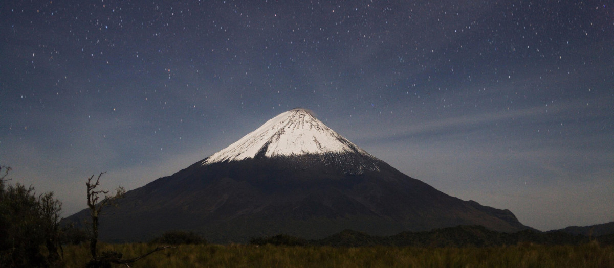 El volcán Sangay, en Ecuador, en una fotografía de archivo