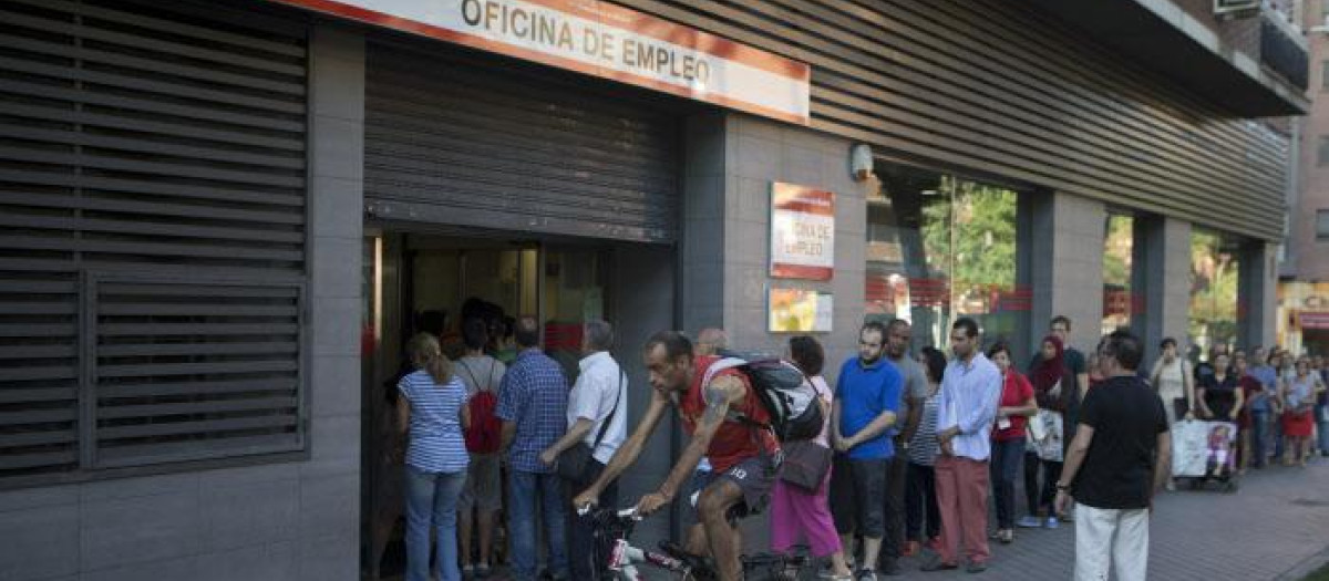 Oficina del paro en Madrid