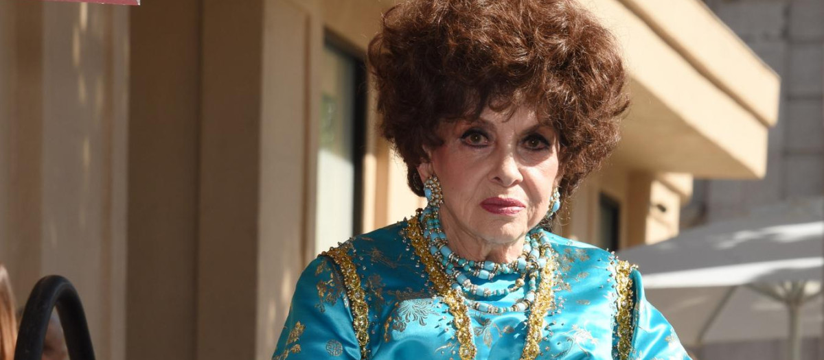 Actress Gina Lollobrigida at Gina Lollobrigida Honored With Star on the Hollywood Walk of Fame on February 1, 2018 in Hollywood, CA.