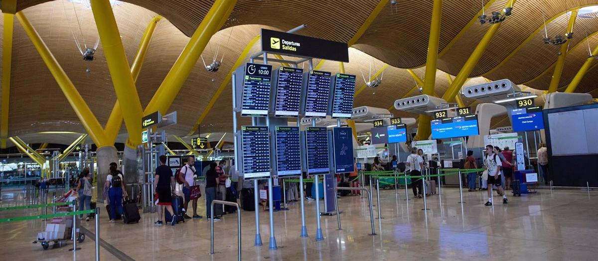 Interior del aeropuerto Adolfo Suárez Madrid-Barajas