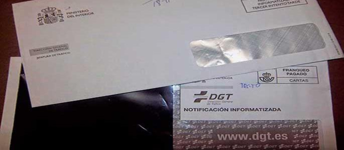La carta con la multa tarda en llegar entre una y tres semanas