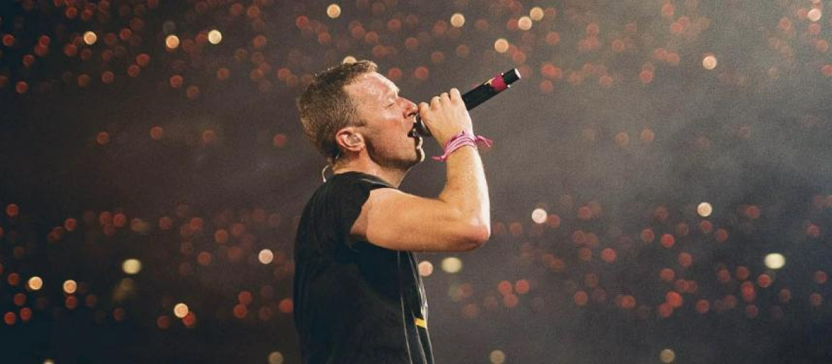 Chris Martin el 18 de agosto en Wembley