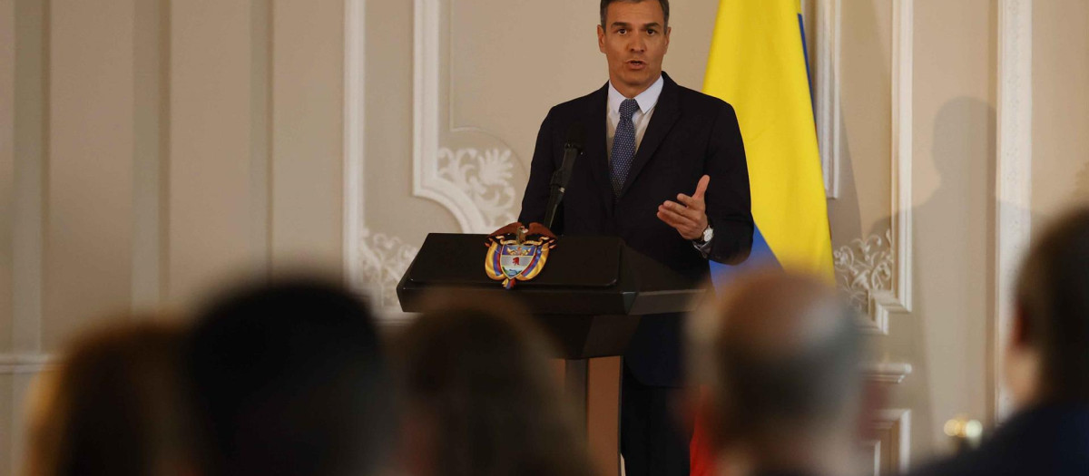 Sánchez se encuentra en Colombia, donde se ha reunido con el nuevo presidente, Gustavo Petro