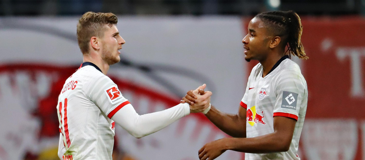 Timo Werner y Christophe Nkunku, las dos grandes amenazas del Leipzig