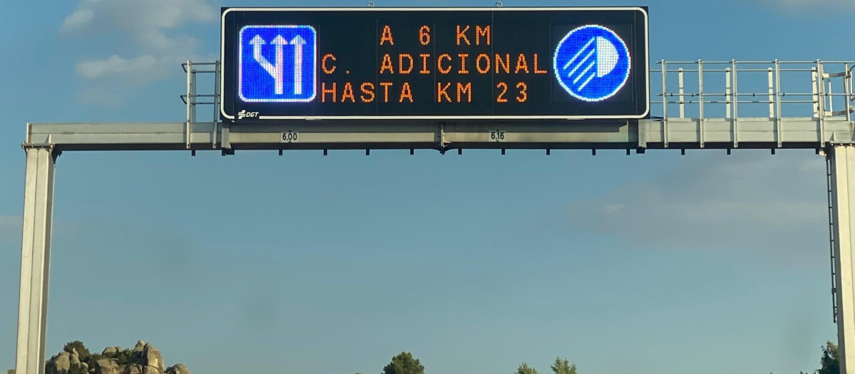 Los carriles auxiliares se avisan siempre con antelación