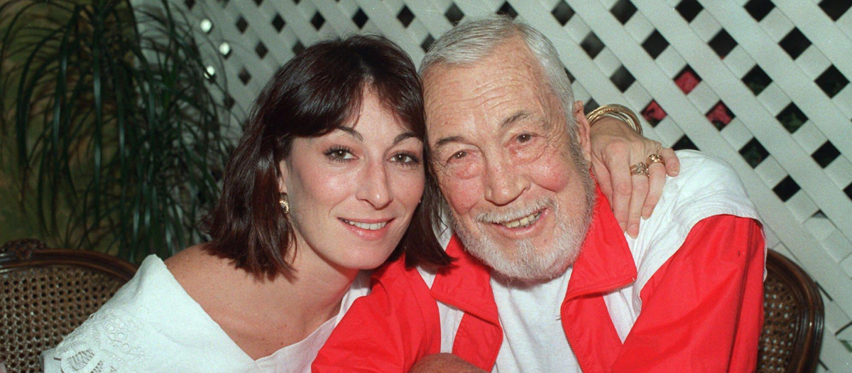 Anjelica y John Huston en 1986, un año antes de la muerte del director