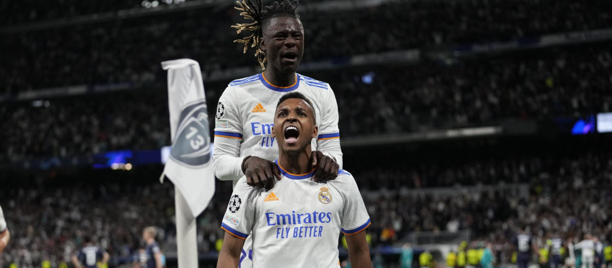 Rodrygo y Camavinga en un partido de la pasada temporada