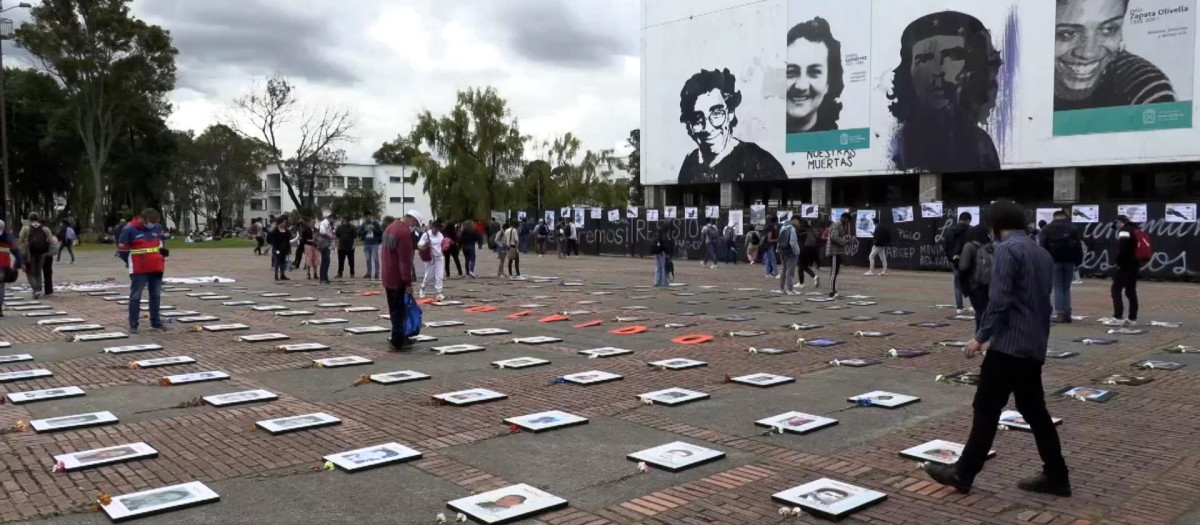 Imagen desde una plaza de Colombia
