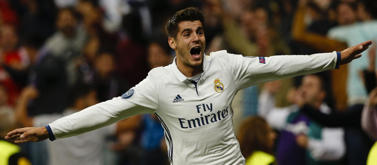 Álvaro Morata es uno de los cuatro jugadores actuales del Atlético que son canteranos del Real Madrid