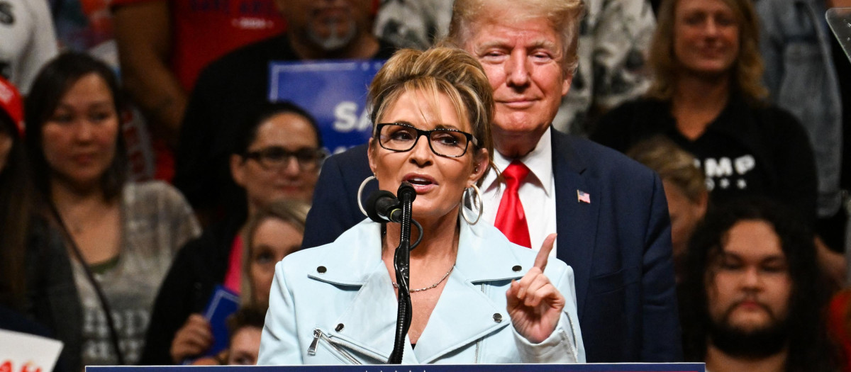 La exgobernadora de Alaska, Sara Palin cuenta con el apoyo del expresidente Donald Trump