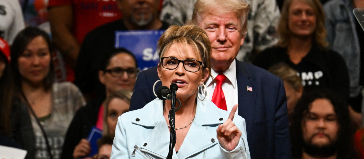 La exgobernadora de Alaska, Sara Palin cuenta con el apoyo del expresidente Donald Trump