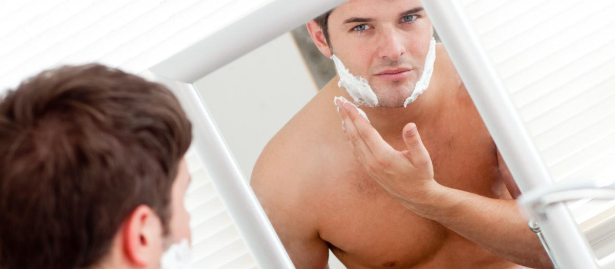 .house,building,beautiful,beauteously,nice,health,inside,closeup,male,masculine,face,skin,person,blank,european,caucasian,wash,adult,wet,beard,mirror,washing,wise,attentive,alert,friendly,teachably,concise,pronounced,significant,sage,sharp,sagacious,one,charming,morning,hygiene,blade,handsome,soap,positive,photo,picture,image,copy,deduction,adults,clean,razor,shave,trim,stand,endure,abdomen,routine,washbowl,grooming,cleaning,lather,boy,lad,male youngster,bathroom,nude,naked,maddening,pert,coquettish,cute,young,younger,white,healthcare,hair,water,man,care,dapper,accosting,pretty,prettily,prettier,ravishing,attractive,tomorrow,cleansing,bright,home,aftershave,indoors,masculinity,midlife,torso,washbasin