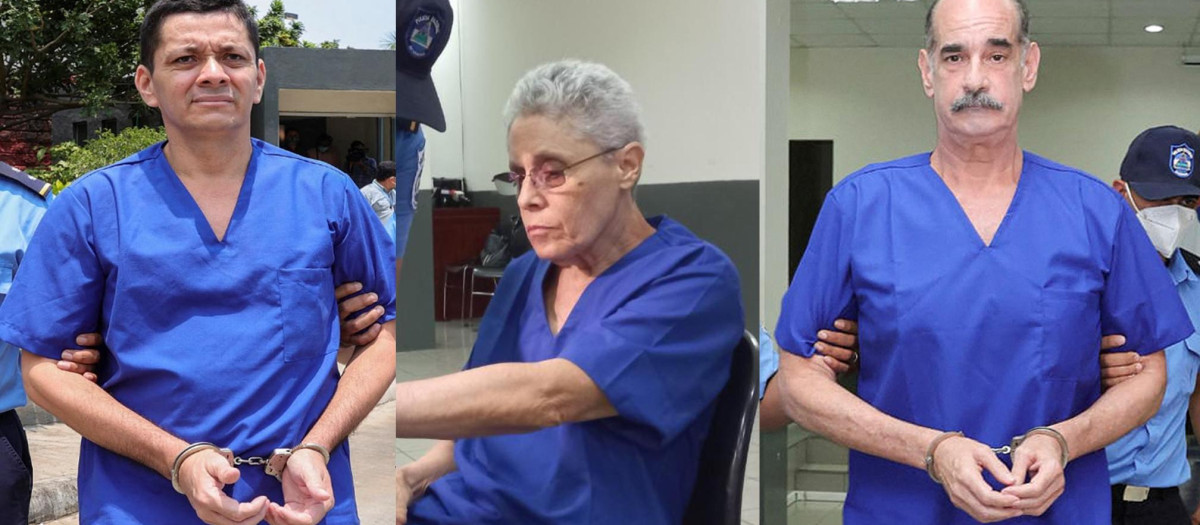 El líder campesino Medardo Mairena, la exguerrillera Dora María Téllez y el empresario Michael Healy fueron parte de los presos políticos exhibidos por la dictadura de Nicaragua