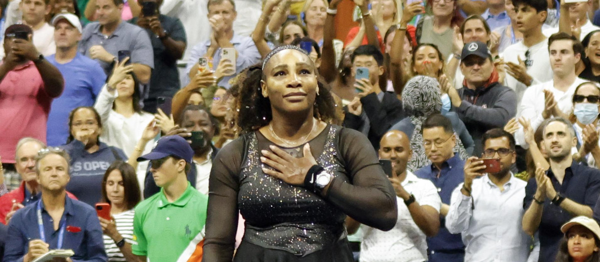Serena Williams en su último partido en EE. UU.