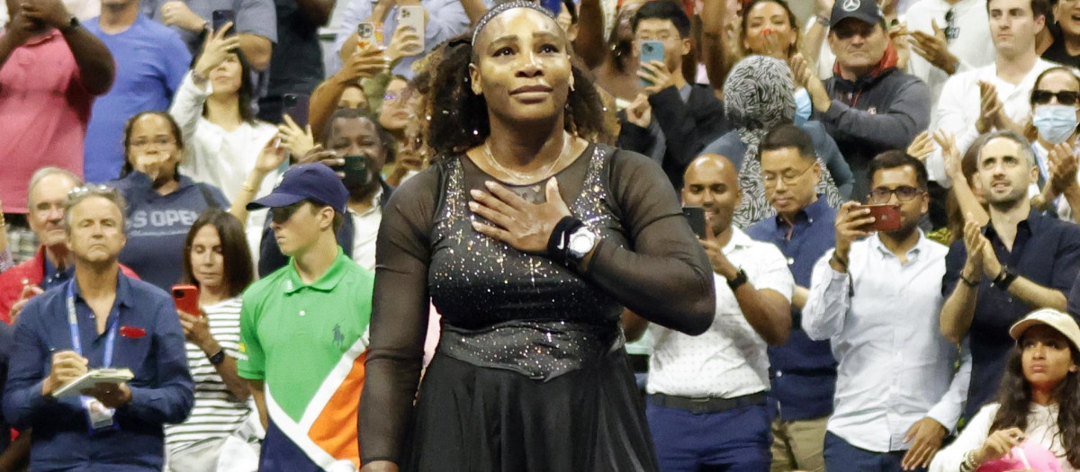 Serena Williams en su último partido en EE. UU.