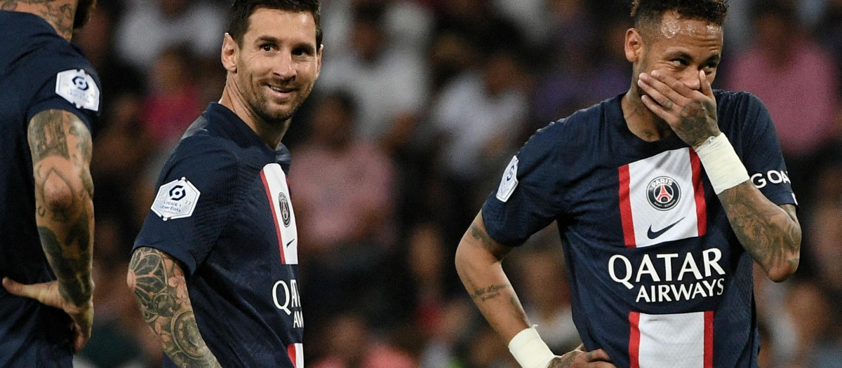 Messi y Neymar, en un partido de esta temporada