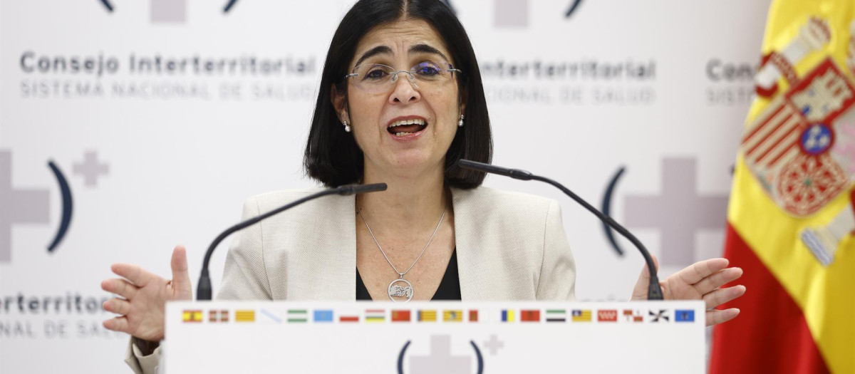 La ministra de Sanidad, Carolina Darias