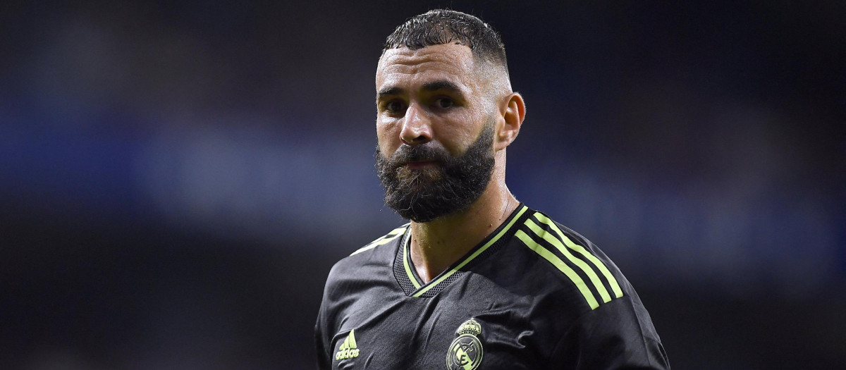 Karim Benzema solo ha podido jugar 30 minutos en el encuentro ante el Celtic