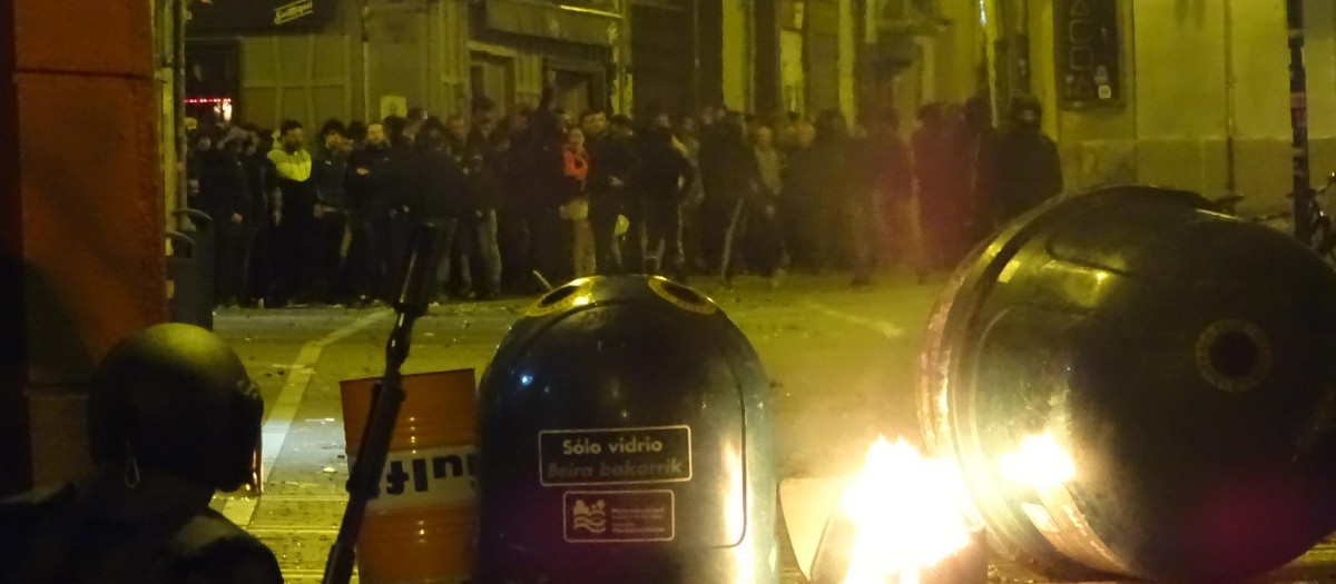 Incidentes provocados por abertzales en Pamplona