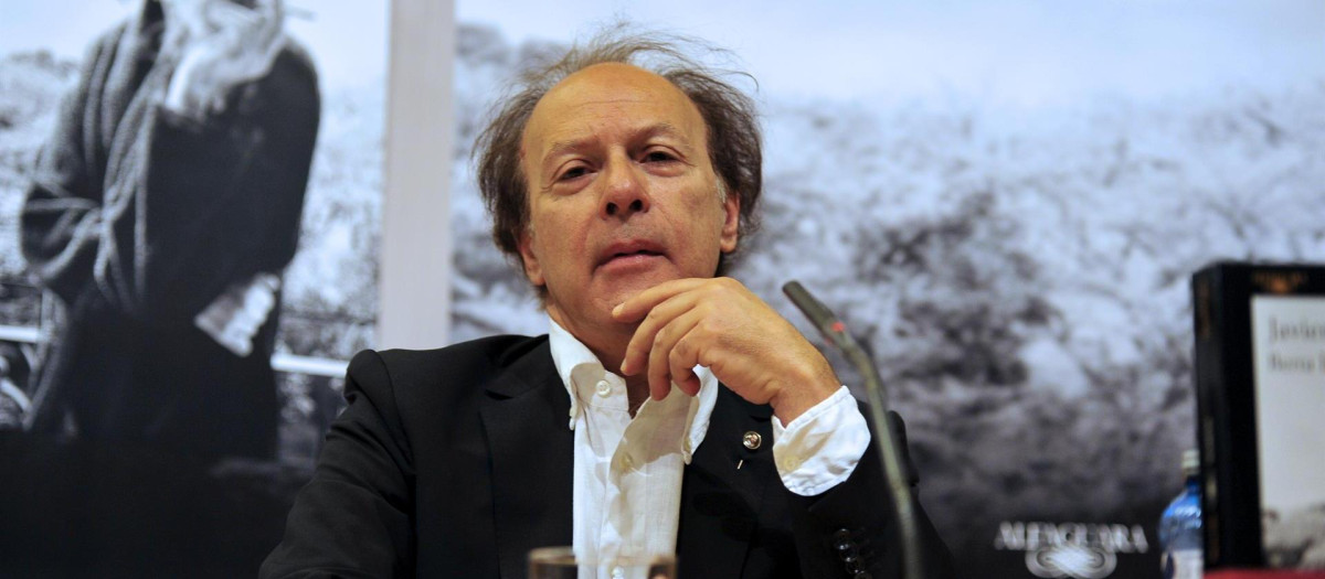El escritor Javier Marías durante la presentación de una de sus novelas en 2017