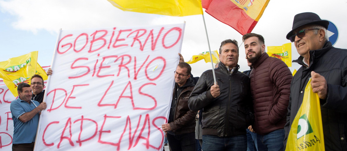 Una protesta organizada por la Coordinadora de Organizaciones de Agricultores y Ganaderos (COAG)